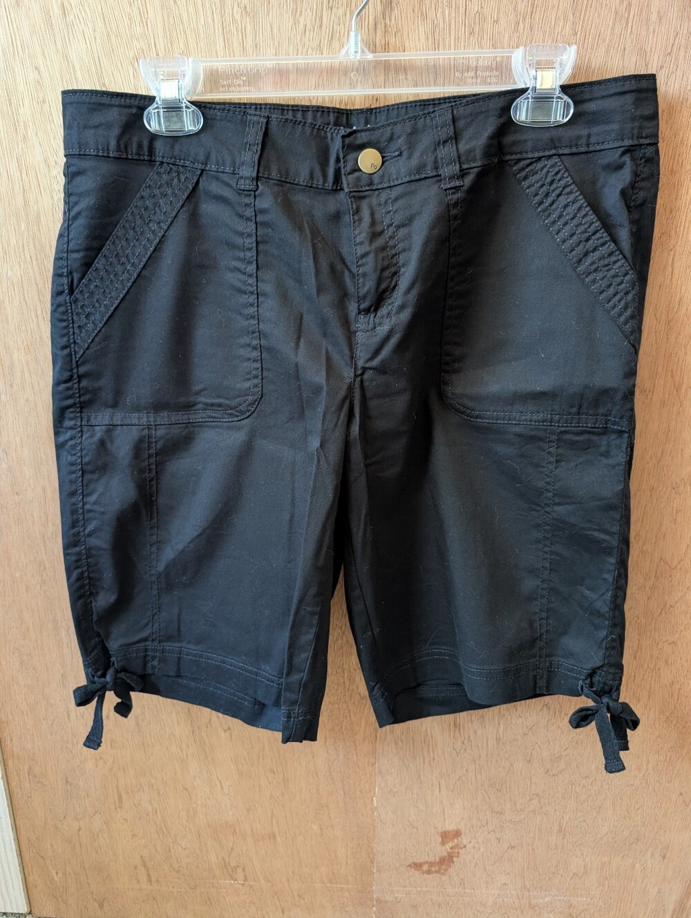 Faded Glory Black Bermuda Women's Shorts